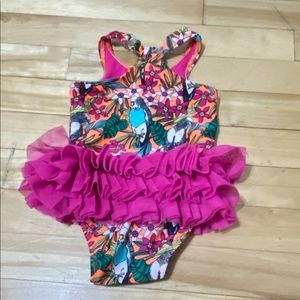 💥2/$15💥 CAT & JACK Baby SwimSuit… Tropical Print w/ Tutu!!!